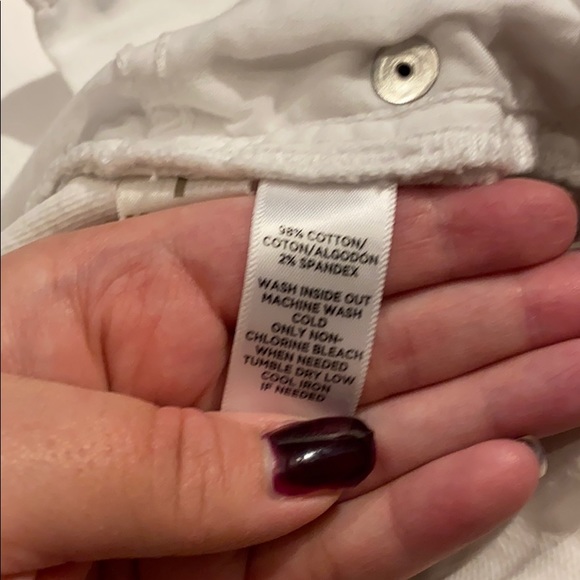 Loft modern straight jeans in white size 4 / 27 - Picture 9 of 9